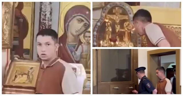 Таджика, демонстративно задувшего свечи в церкви, арестовали на 2 месяца
