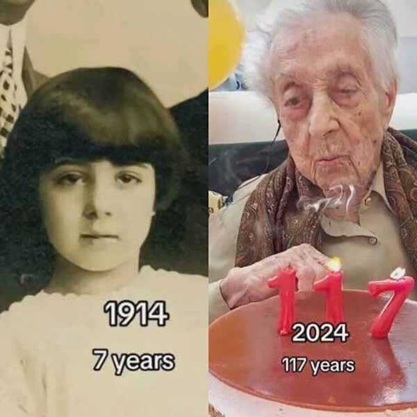 Фото с разницей в 110 лет
