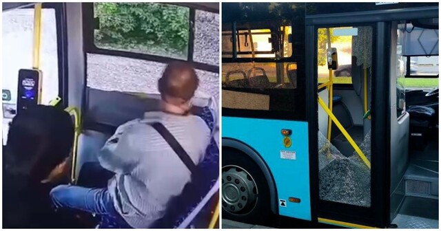 В Петербурге неизвестные из пневматики обстреляли пассажирский автобус