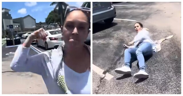 Женщина напала на ютубера после того, как он снял ее на видео