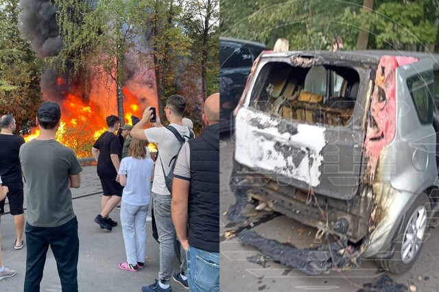 Московский школьник, играя со спичками, сжёг строительный мусор и подпалил несколько автомобилей