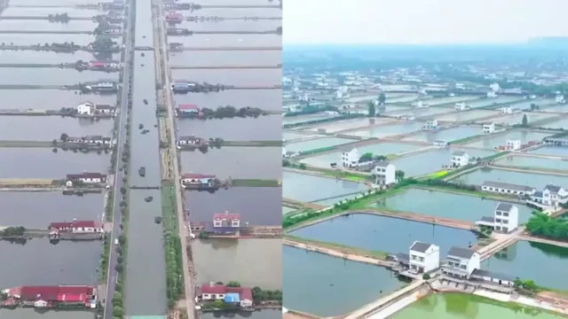 Живописная водная деревня в Китае