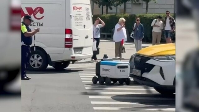 В Москве на пешеходном переходе