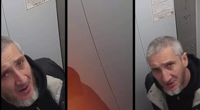В Краснодаре мужику не понравилась камера в лифте и он зачем-то решил её поджечь