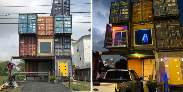 Дизайнер построил особняк из 11 морских контейнеров с великолепным интерьером