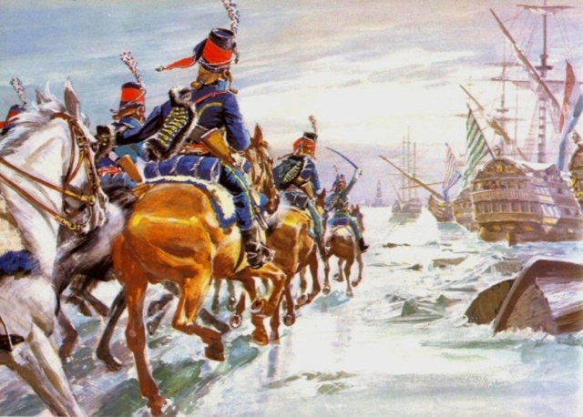 Реальная битва кавалерии с флотом