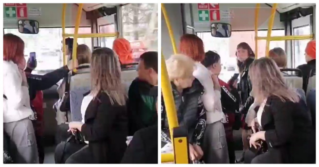 «Не понравилось, что не открывает»: в Краснодаре девушка пыталась выбить дверь автобуса