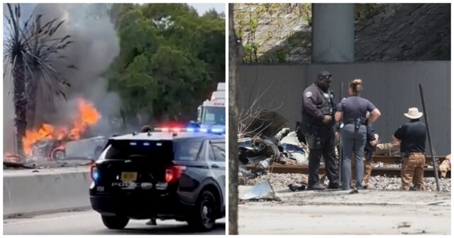 Во Флориде самолет упал на один из районов города