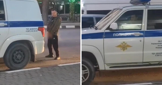 В Нижнем Новгороде мужчина справил нужду прямо на патрульную машину