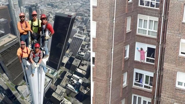 15 кадров, которые заставят сердце биться чаще — даже у тех, кто не боится высоты