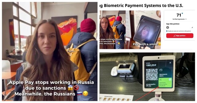 После ролика американки в США запустили петицию об оплате биометрией