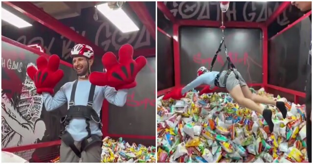 Забавный аттракцион для любителей чипсов