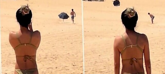 Драматичная погоня туриста за зонтом