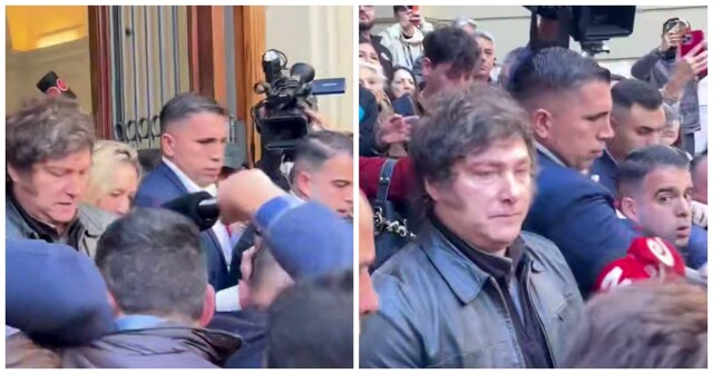 Репортёр случайно ударил президента Аргентины