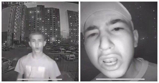 Пацан решил дать соседям небольшой концерт в домофон