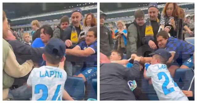 Болельщики едва не подрались из-за футболки