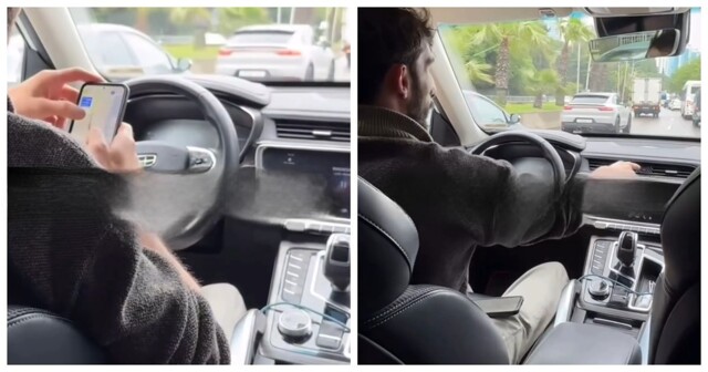 В Сочи таксист показал как проехать пробку, если опаздываешь в аэропорт