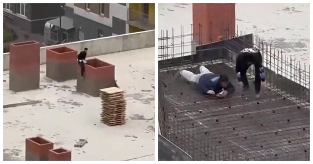 Необычная проверка на стройке в Петербурге: мигранты устроили "прятки"