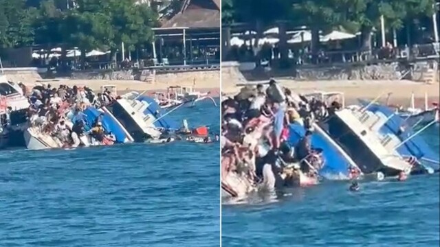 Катер начал тонуть на Бали вместе с туристами