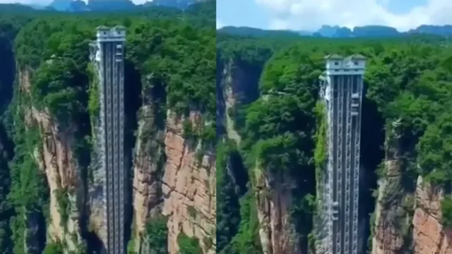 Самый высокий внешний лифт в мире