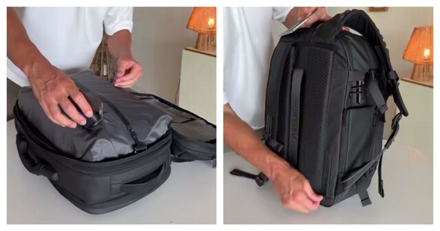 Необычный рюкзак с насосом