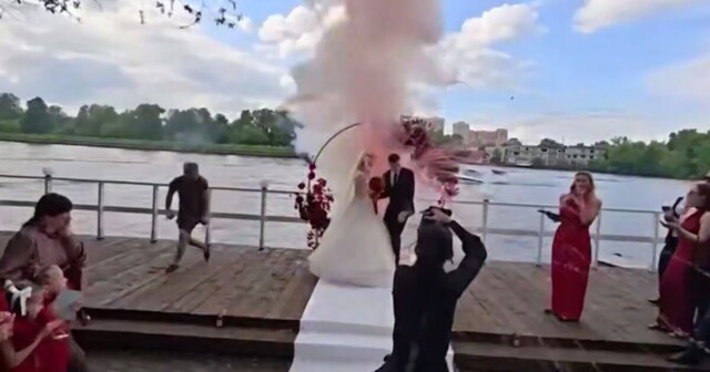 Взрыв пиротехники на свадьбе  в Подмосковье