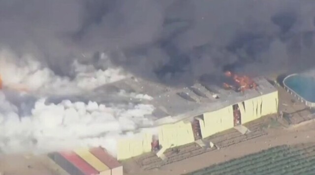 Взрыв на складе фейерверков в США