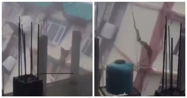 В Индии в результате оползня обрушился пятиэтажный жилой дом