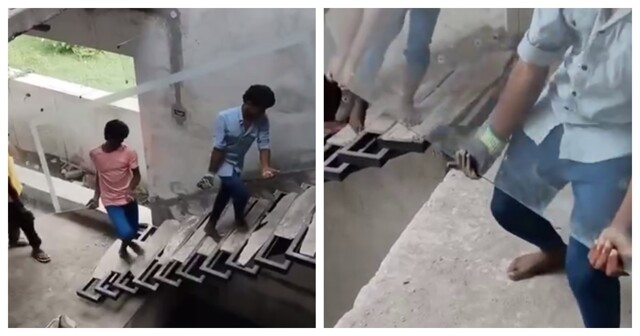 Обстановка на строительной площадке в Индии