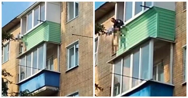 В Подмосковье спасатели сняли ребёнка с карниза пятого этажа