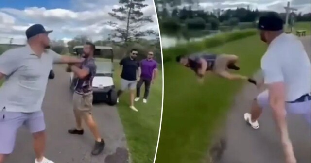 Бывший хоккеист бросил соперника по гольфу в озеро