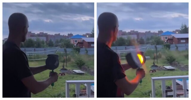 Испытание бульбомёта пошло не по плану