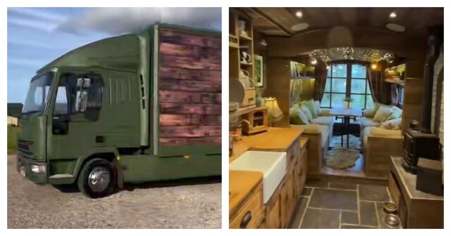 Дом на колесах с комнатой-трансформером