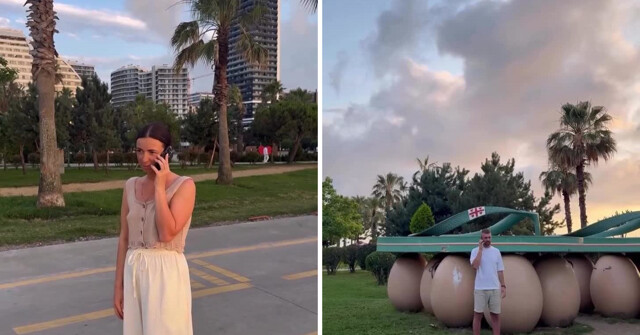 Топ странных городских скульптур: в грузинском Батуми можно буквально встретиться «у шлёпок с большими яйцами»