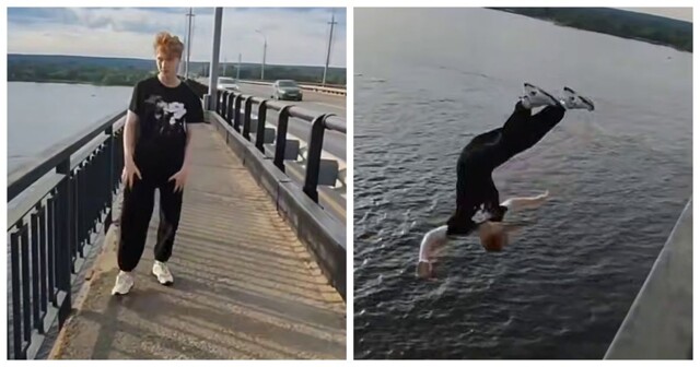 Подросток спрыгнул с моста в Перми ради видео в TikTok