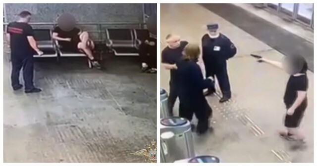 В Москве подросток обстрелял сотрудника транспортной безопасности из пневматического пистолета