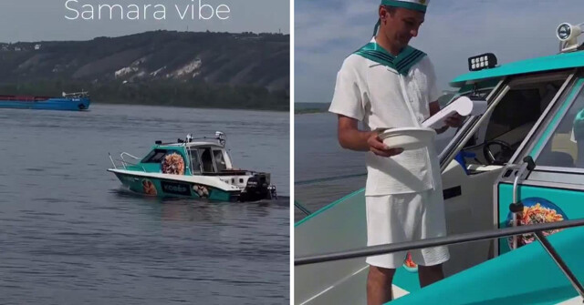В Самаре запустили катер по Волге, который торгует узбекским пловом⁠⁠
