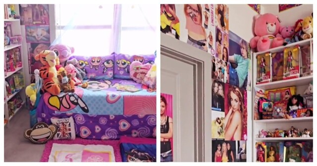 Женщина создала детскую комнату своей мечты