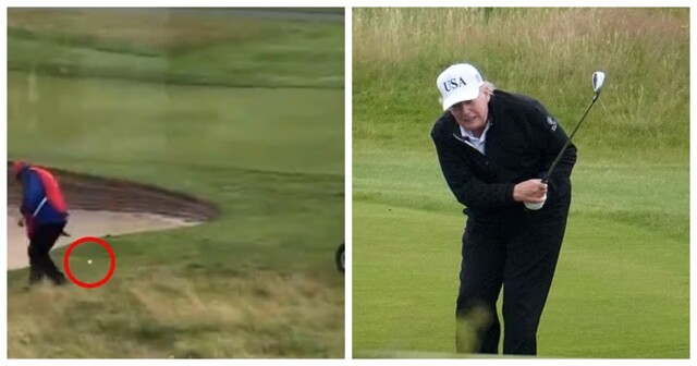 Дональда Трампа поймали на жульничестве во время игры в гольф