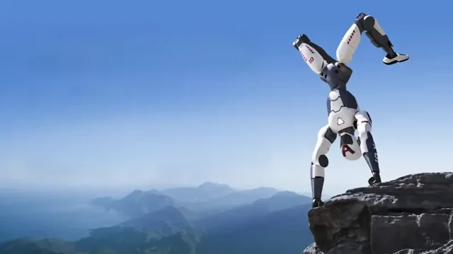 Китайцы показали робота, который способен делать «колесо» и другие трюки