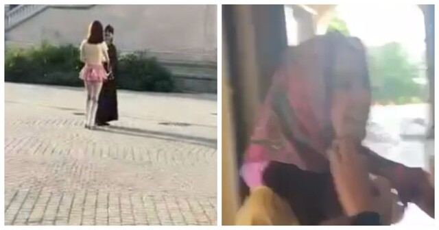 "Этот, как бы правильно его назвать...": в Москве группа трансгендеров* устроила провокацию, заявившись в Сретенский монастырь в женской одежде