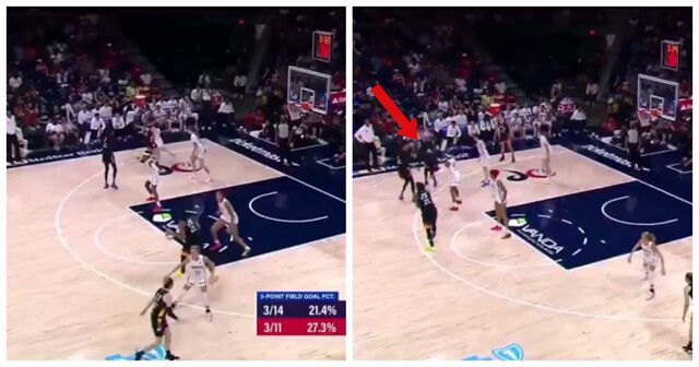 Баскетболистка потеряла парик во время матча