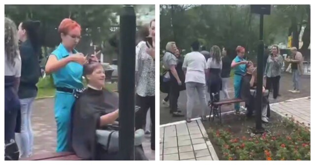 Стрижка в условиях землетрясения