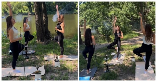 В Тамбове начали проводить кальянную йогу