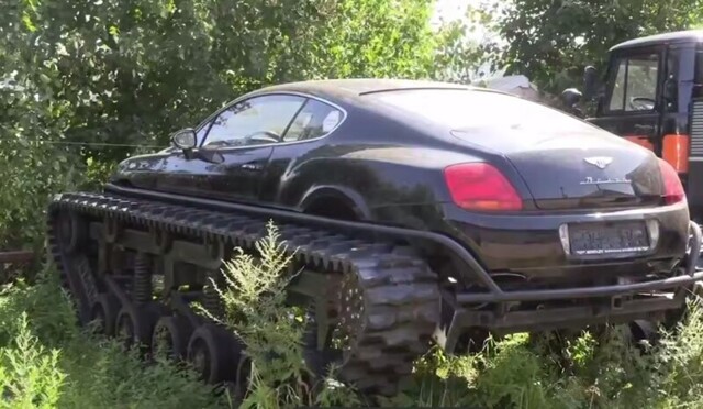 Полицейские нашли Bentley на гусеницах в ходе рейда в Санкт-Петербурге