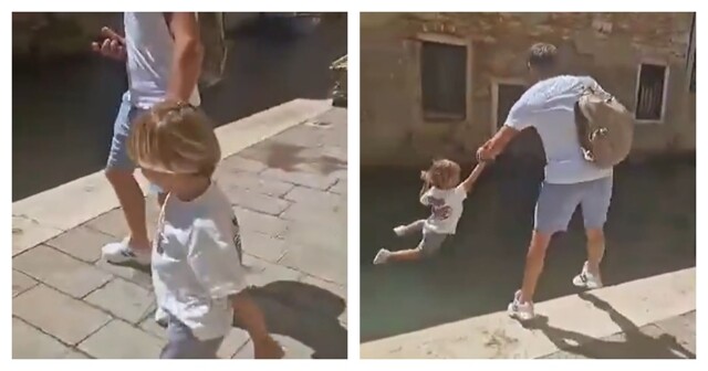 С папой гулять всегда интереснее