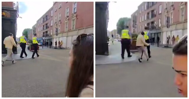 Нападение ирландца Абдуллы на сотрудника полиции