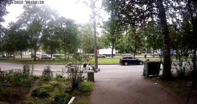 Любители парной езды на самокате познакомились со столбом