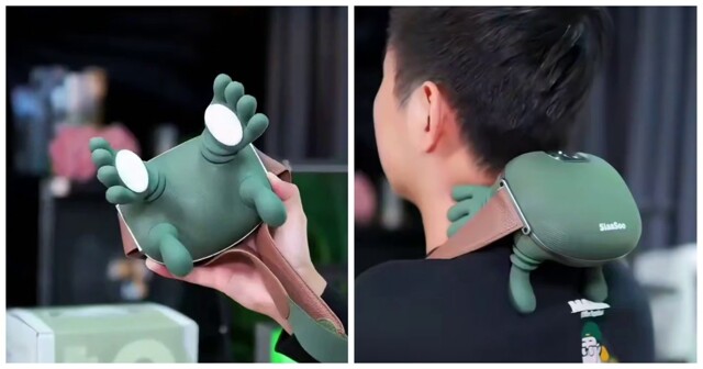 Китайцы сделали массажер для шеи с лапками