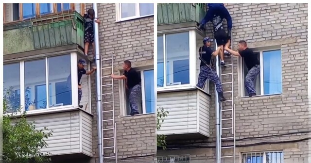 В Бурятии школьник решил сбежать из дома по водосточной трубе и застрял на высоте